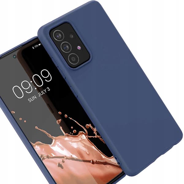 Silikonskal flexibelt silikonskal Samsung Galaxy A22 4G blå