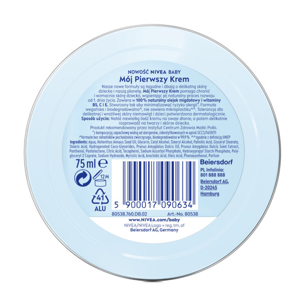 NIVEA BABY Minun Ensimmäinen Voide 75 ml