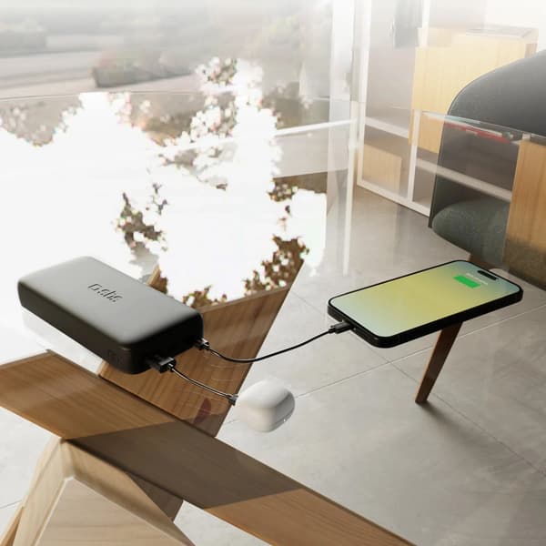 SBS Infinity Powerbank 20000mAh 10W LiFePo USB-A USB-C - Sort