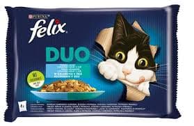 FELIX FANTASTIC DUO KATTEFODER MED FISKESMAG 4*85 g NESTLÉ