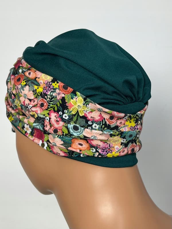 Marias sammenflettede turban we13/256 efter kemoterapi