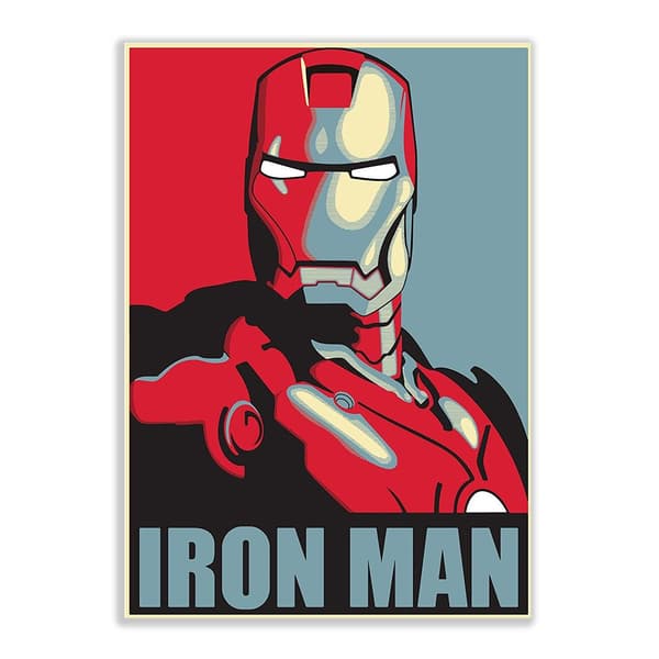 Målning med siffror med ram Iron Man 40 x 50 cm