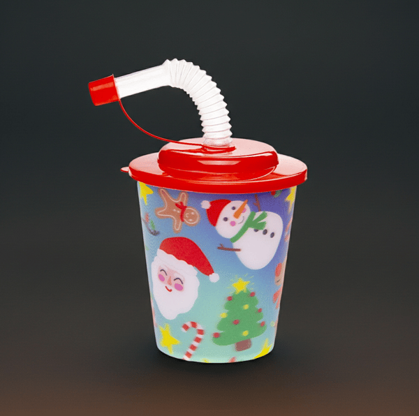 Barnmugg med 3D-rörlock, okrossbar julklapp