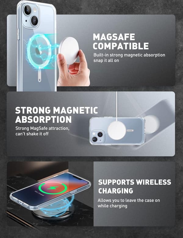 FODRAL TILL APPLE IPHONE 14 PLUS SILIKONFÖRSTÄRKT MAGASINSKYDD A2886