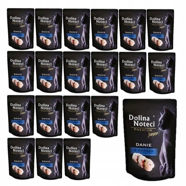 DOLINA NOTECI våtfoder för kattungar med torsk och sardiner 20x85g