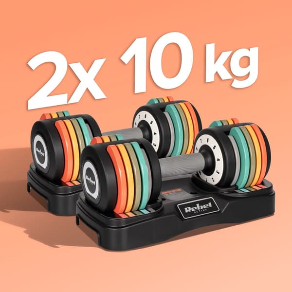 REBEL ACTIVE AUTOMATISKA HANTLAR I GJUTJÄRN 2X10KG RBA2335