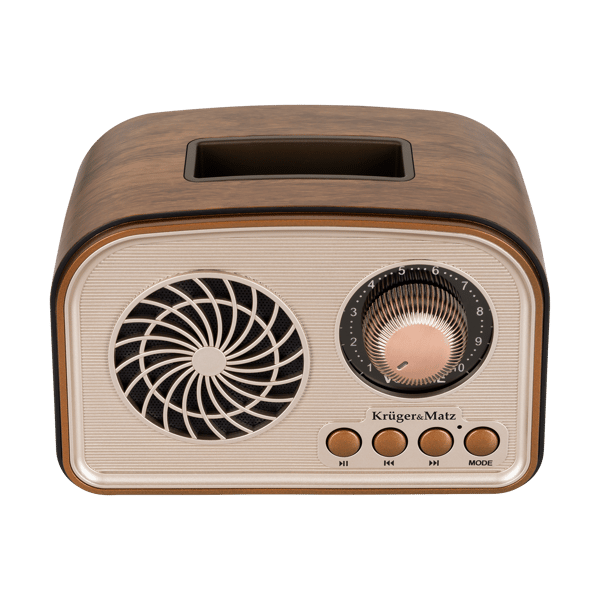 Kruger&Matz bärbar radio Bluetooth AUX microSD inbyggt batteri