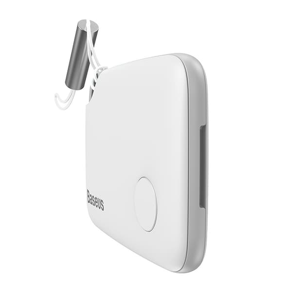 Baseus T2 Bluetooth-seurantalaite hihnalla (valkoinen)