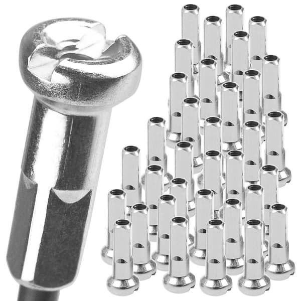 SLE-pinnippa 12 mm, terästä, hopeaa - 40 kpl pakkaus