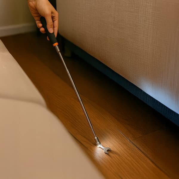 Teleskooppinen magneettitarrain LED-taskulampulla 19 - 79,5 cm