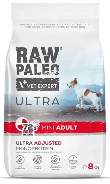 VetExpert Raw Paleo Ultra torrfoder för hundar 8 kg
