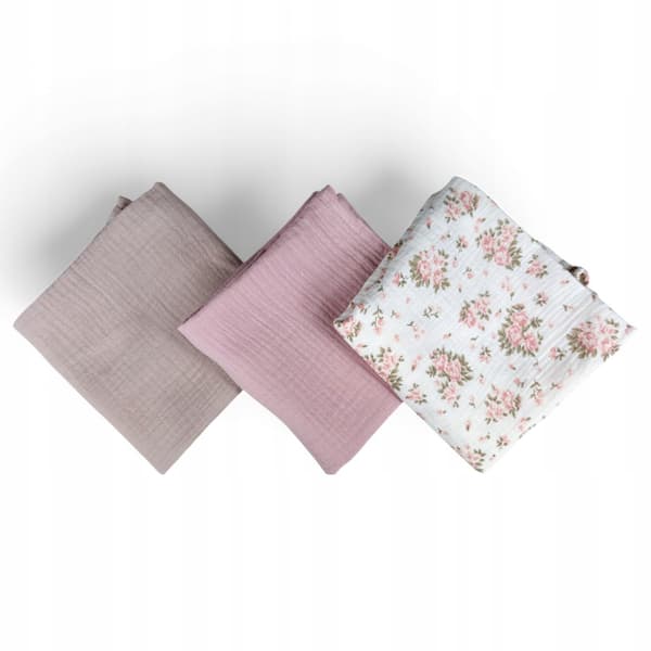 Plumeri Muslin Bleer Sæt med 3 Farver 70x70 cm