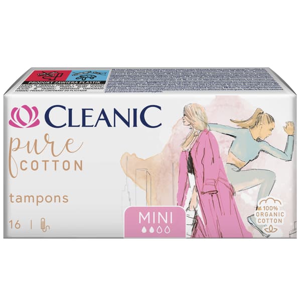 HH Cleanic Pure Cotton Tamponer Mini 16st