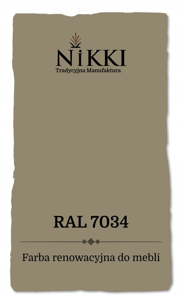 Färg för kökskåpsfrontar gulgrå RAL7034 satin 2,5L