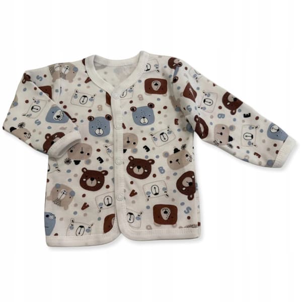 KAFTAN 92 T-SHIRT uknappet bluse til BABY med DYR