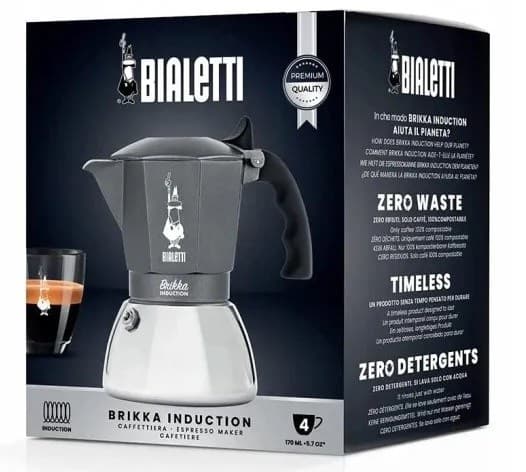 Bialetti Brikka Induktionskaffemaskine 4 tz 180 ml