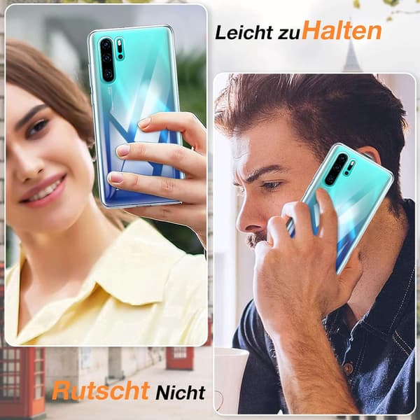 ETUI TIL HUAWEI P30 PRO SILIKONE KLAR RIDEFAST VOG-L09