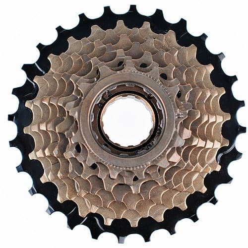 8-gears 13-28T friløb, skrubar, PROX, brun