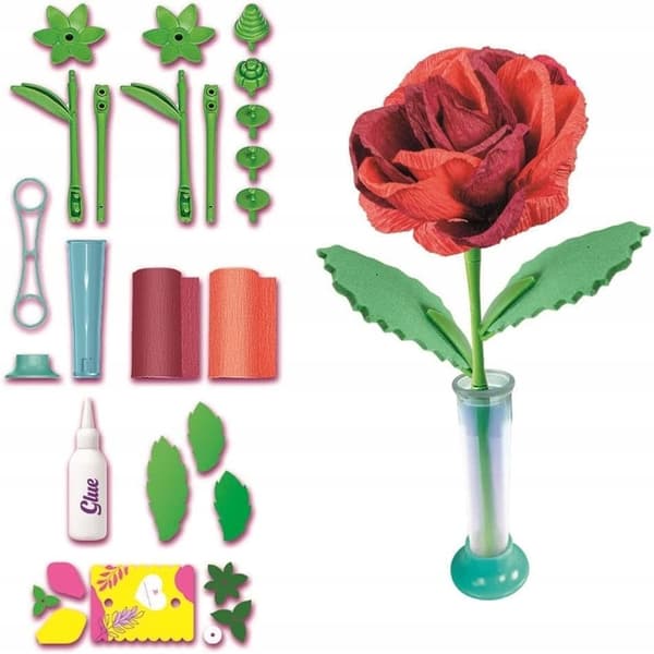 CLEMENTONI Mini Blomsterfabrik: Ros 18168