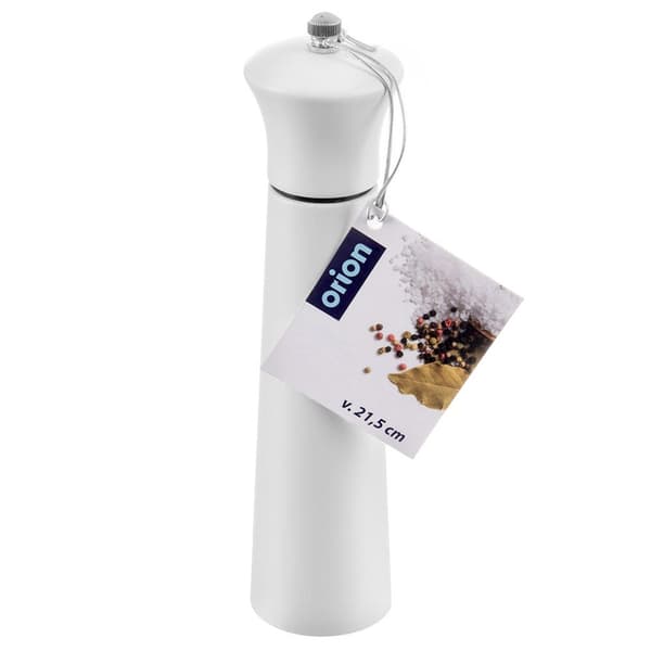 Träkvarn för peppar och salt vit 21,5 cm