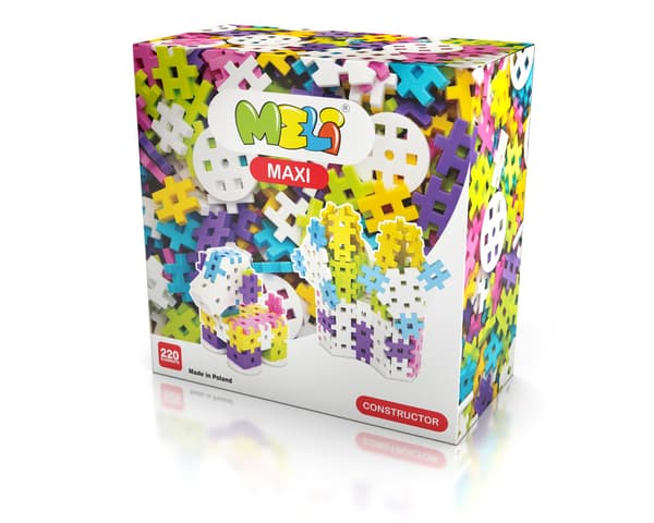 Meli Maxi Constructor Pink 220 stk.