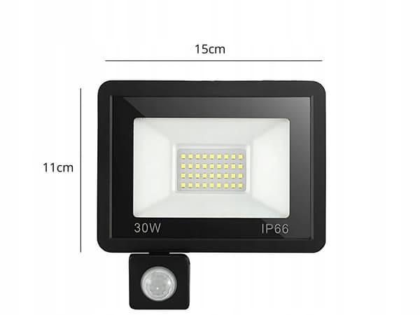 HALOGEN MED SENSOR 30W KOLD (20)