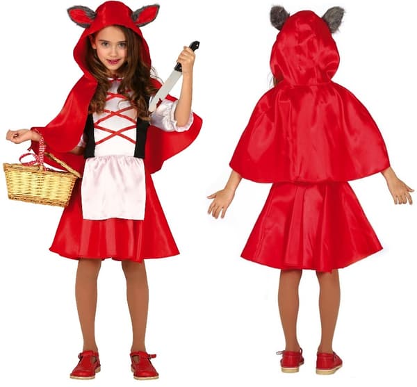 Rödluvan Susi Halloweenkostym 5-6 vuotta