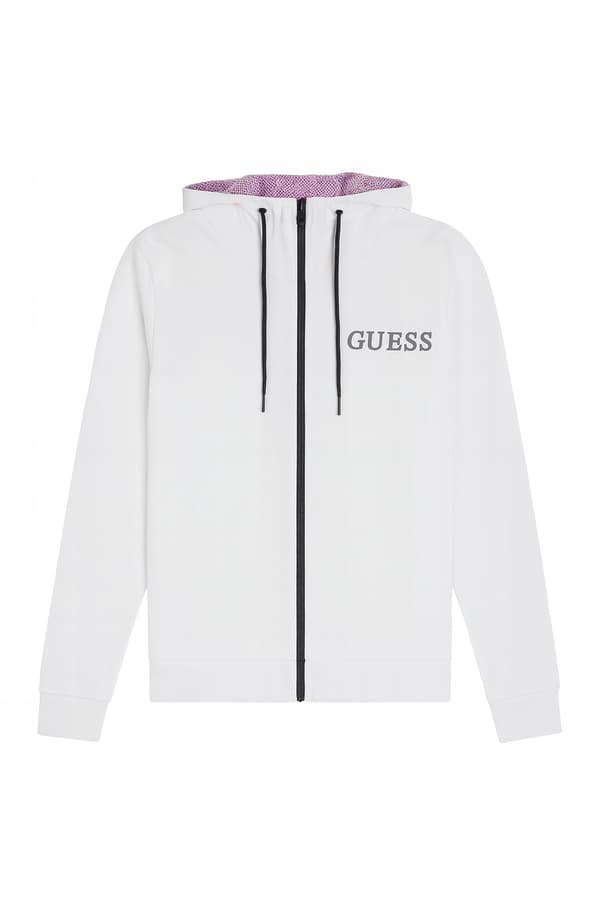 GUESS Hættetrøje med logo til damer, størrelse 1, sort