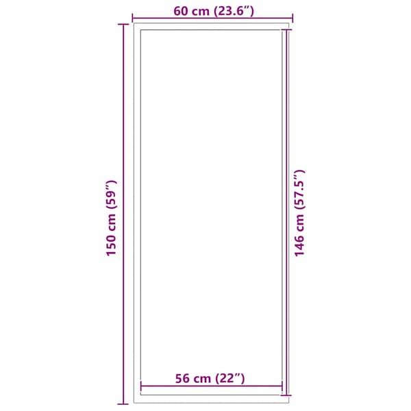 vidaXL Dörrmatta brun 60x150 cm