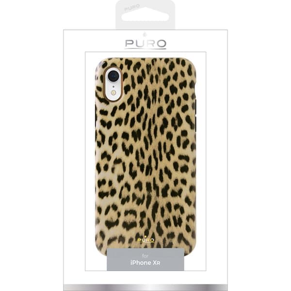 PURO Glam Leopard Cover - iPhone XR Etui (Leo 1)