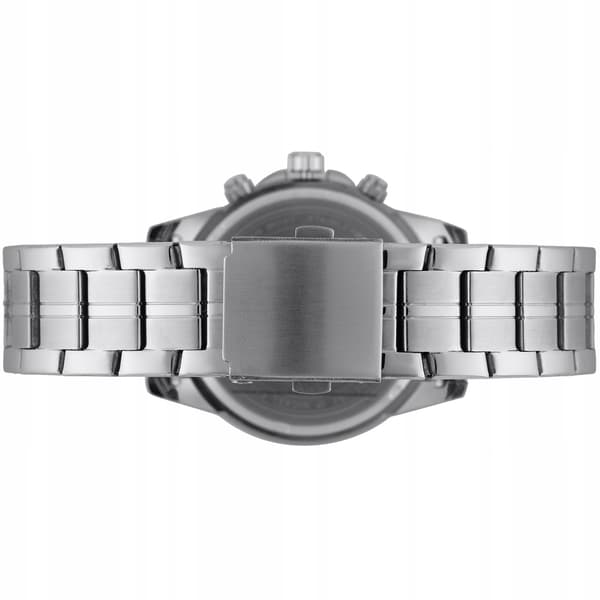 Herrklocka armband datum kronograf kvarts silver Beltimore