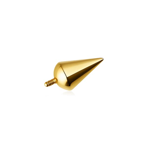 Rundad konmutter i titan - guld - TNA-215 1.6/5