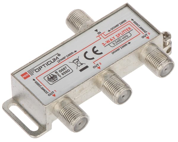 Opticum RI-3/1F-SAT-OPTI splitteri satelliitille