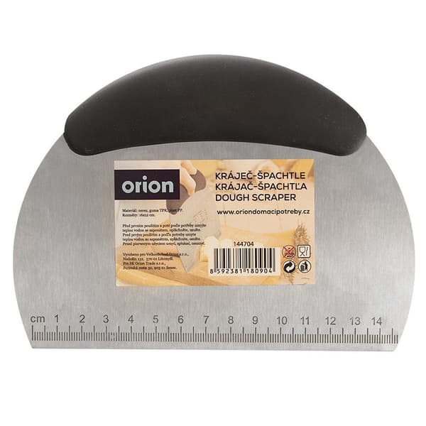 Spatel og dejknuser i stål, 16 cm