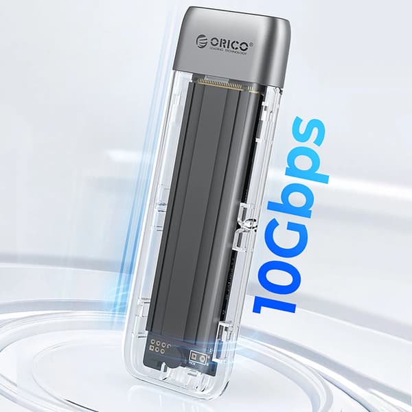 Orico TXM2-C3 M.2 NVME USB-C 3.2 10Gb/s diskdrev - grå