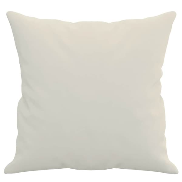 vidaXL Prydnadskuddar, 2 st, Creme, 40x40 cm, Sammet