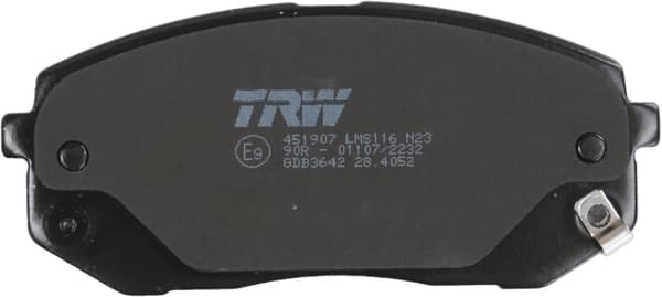 FRAMBROMSBELÄGG GDB3642 TRW