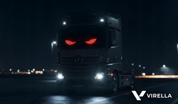 2X BILLYGTE LED-STRIP 17X7CM DEVIL EYES LED TRUCK EYES