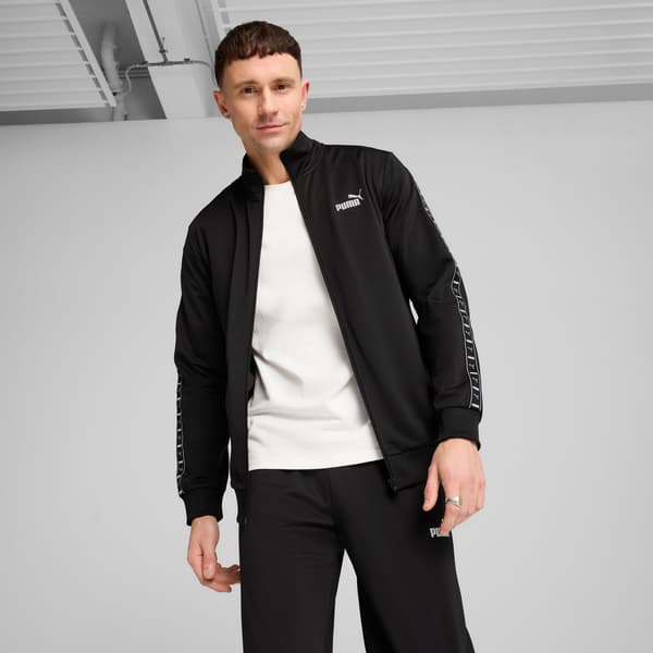 Puma POLY TAPE herre træningssæt sort 68485301 r S