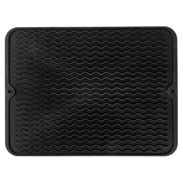 Silikon torkmatta för disk svart 40x30 cm