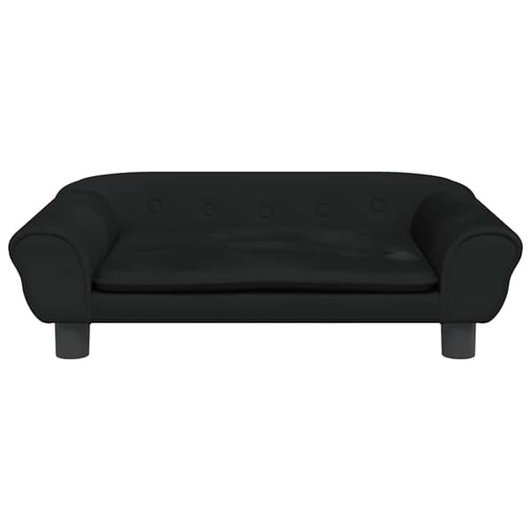 vidaXL Koiranpeti, musta, 70x48x22 cm, sametti