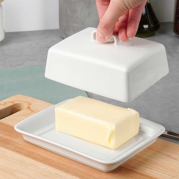 SMØRFAD KERAMISK SMØRFAD HVID 139680