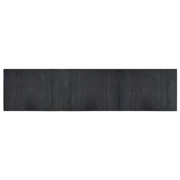 vidaXL Suorakulmainen matto, harmaa, 70x300 cm, bambu