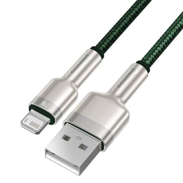 Baseus Cafule USB till Lightning-kabel, 2.4A, 1m (Grön)