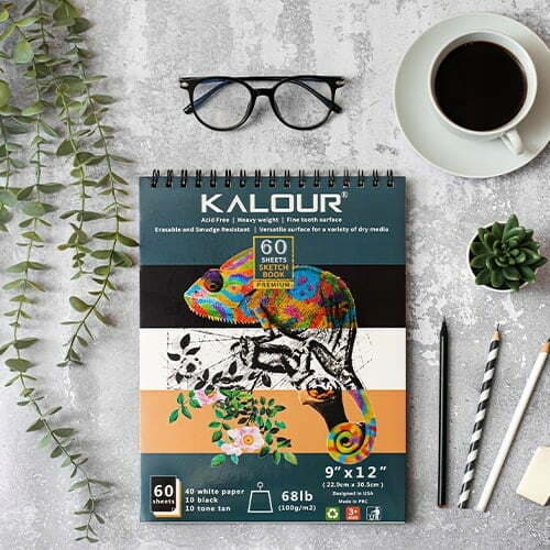 Kalour spiraalilla piirustusvihko