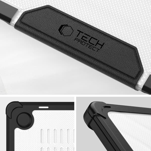 TECH-PROTECT SMARTSHELL PRO MACBOOK AIR 13 M2 / M3 / M4 / 2023-2025 SORT/KLAR