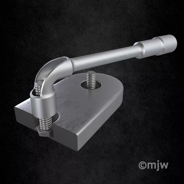 MJW 19 mm topnøgle med huller