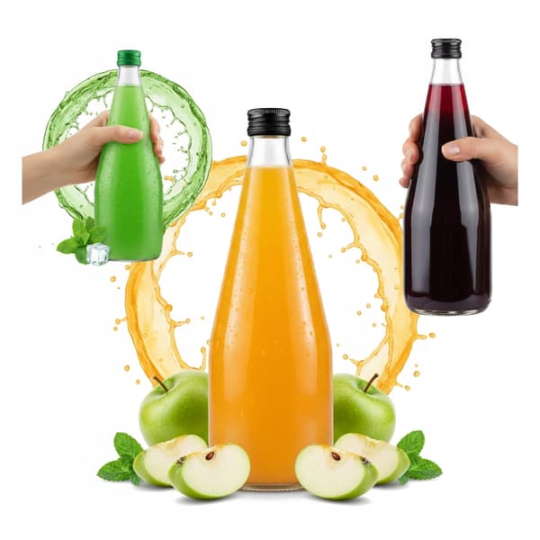 10x Flaskor KROPLA 700ML för JUICE SIRAP VODKA VIN BRÖLLOPSPRESENTFLASKA