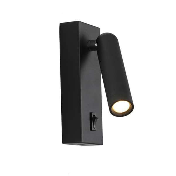 NOVA LED VÆGLAMPE SORT ITALUX WL-46376-1-BK