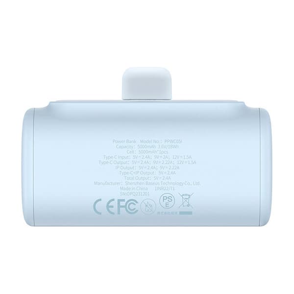 Varavirtalähde OS-Baseus Compact IP 5000mAh 20W (sininen)